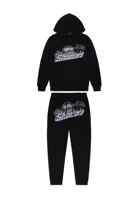 SHOOTERS HOODIE TRACKSUIT - BLACK/SKY BLUE