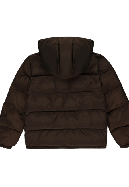 TRAPSTAR IRONGATE HOODED PUFFER JACKET BROWN