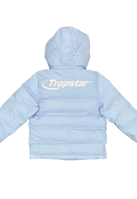 ICE BLUE HYPERDRIVE DETACHABLE HOOD PUFFER JACKET