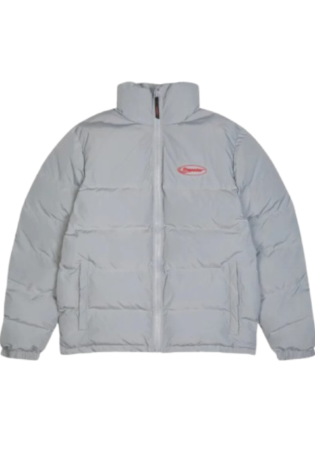 TRAPSTAR LIGHT GREY/RED HYPERDRIVE 2.0 BOMBER JACKET