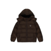 TRAPSTAR IRONGATE HOODED PUFFER JACKET BROWN