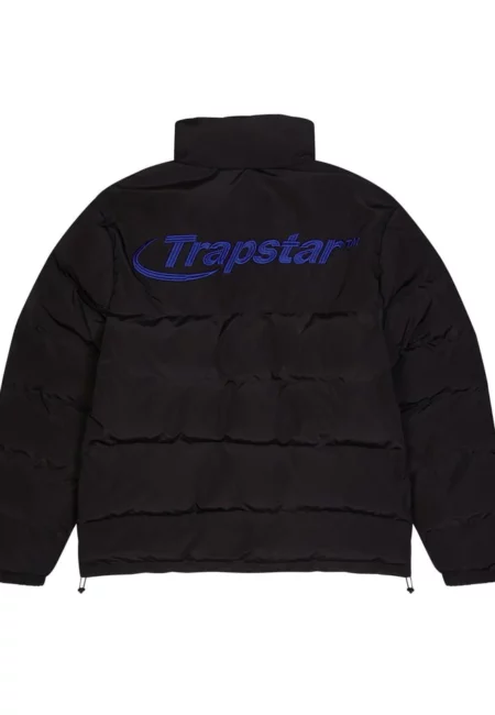 TRAPSTAR HYPERDRIVE PUFFER JACKET - BLACK / BLUE