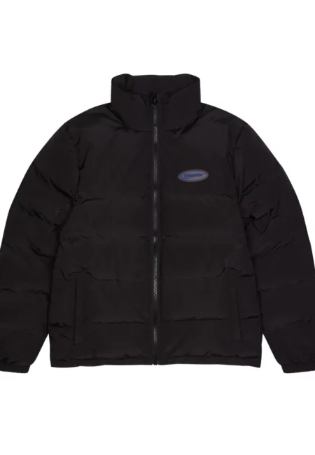 TRAPSTAR HYPERDRIVE PUFFER JACKET - BLACK / BLUE